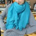 Blue female bib all-match long shawl all-match silk scarf